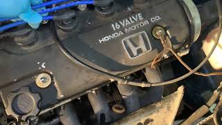 NGK spark plugs wires install to 88-91 Honda crx / civic DIY