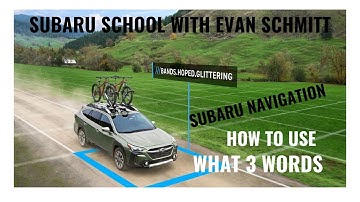How to use the new feature What3Words on your Subaru Navigation System.