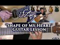 Sting - Shape of My Heart Guitar Lesson