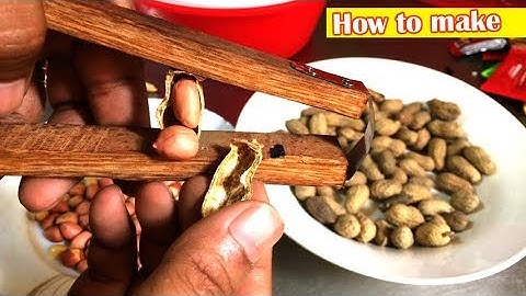 Best Peanut Shelling Tool Made from Your Homemade Materials | Fast and Easy - Creative Channel
