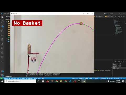 basketball-shot-predictor #opencv #python #polynomialRegression - YouTube