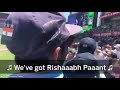 Indian fans cheering for rishabh pant at gabba on final day india vs australia final test day 5