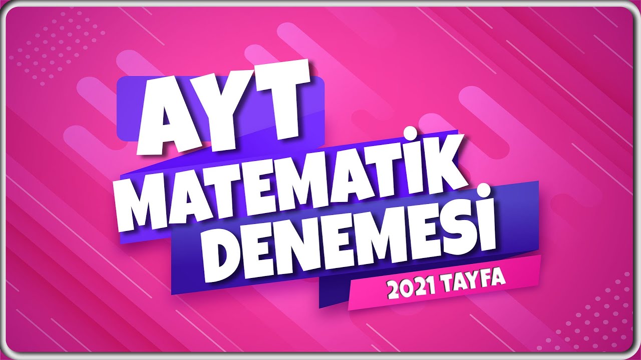 AYT MATEMATİK DENEMESİ Çözüyoruz  | 345  AYT Denemesi | Canlı Yayın 