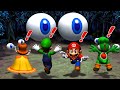 Mario Party 8 Minigames - Mario vs Yoshi vs Luigi vs Daisy