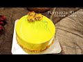 Pineapple Mirror Glaze Cake Without Oven // Juna's Kitchen //