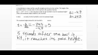 Math 0080 Exercise 8 3 15 Maximizing a Quadratic Function