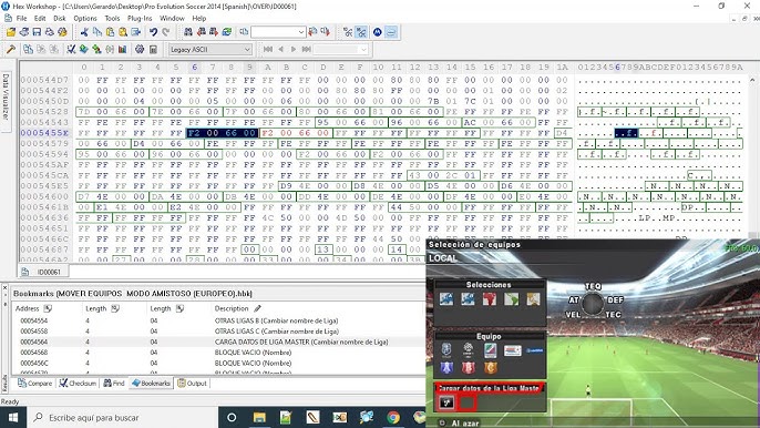 Mostrada la lista de equipos con licencias de PES 2014 • Consola y Tablero