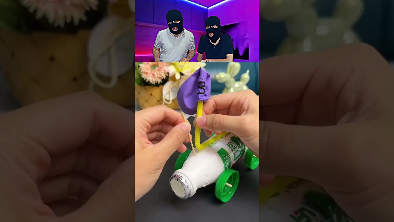 Balloon Powered Pet Bottle Car Experiment!