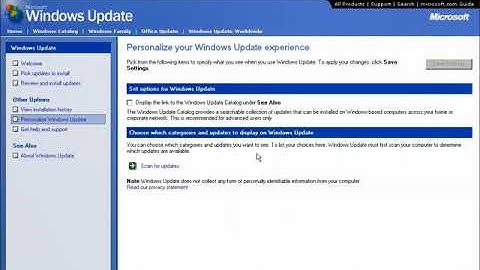 Windows ME Browsing Available Updates on Windows Update v4