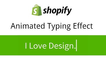 Animated Typing Effect | Shopify Section | No APP