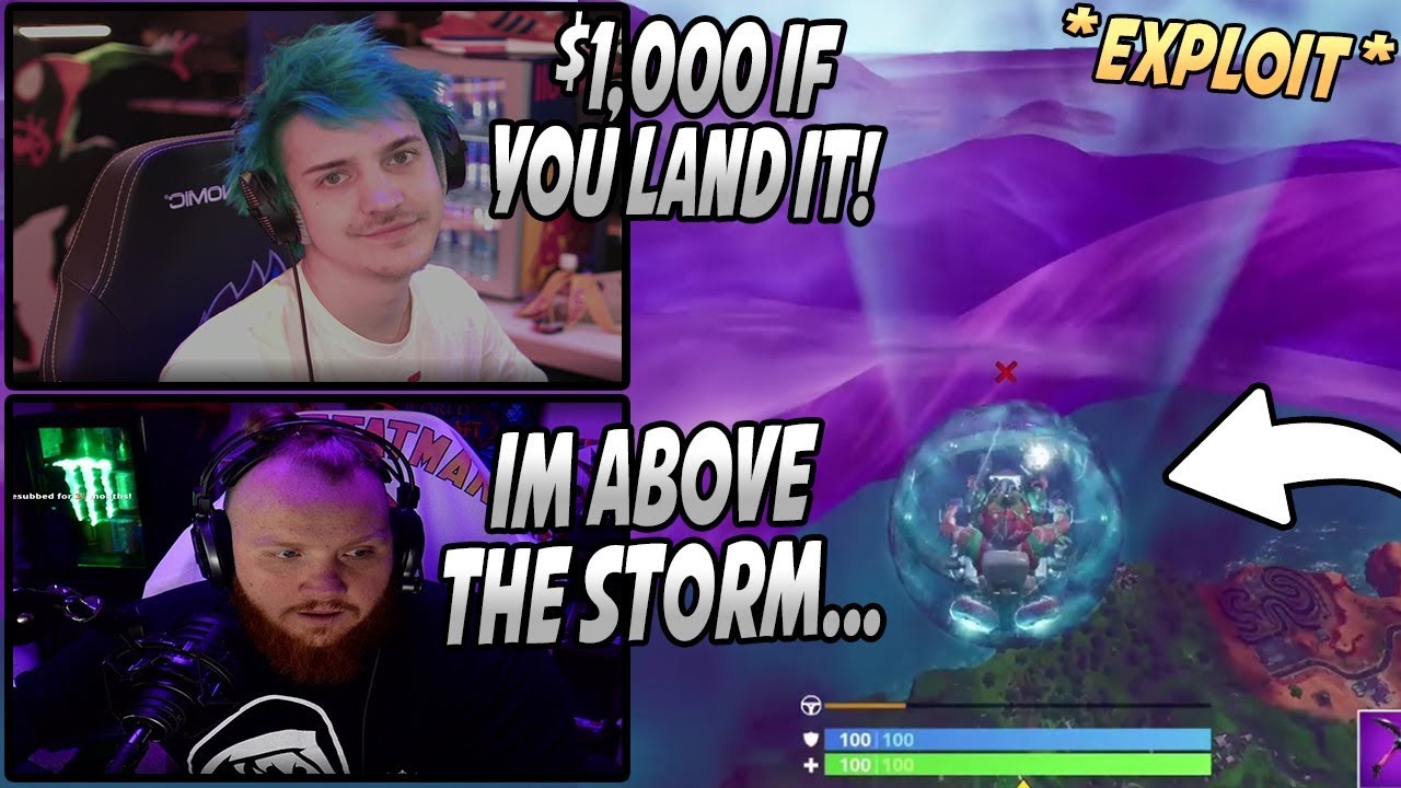 Ninja & Tim SHOCKED After Finding A New EXPLOIT To Get Out Of The Map In Fortnite! *Broken*