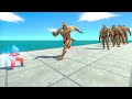 Superheroes vs 10 Levels of Armored Titan – ARBS Size Comparison