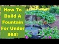 Tips and Ideas on How-to Build a Fountain for Your Garden or Patio...for Under $65!