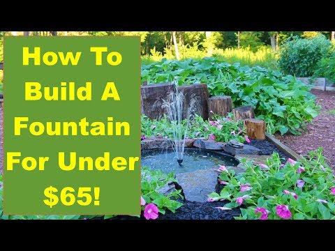 Tips and Ideas on How-to Build a Backyard Fountain for Your Garden or Patio…for Under $65!