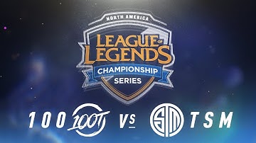 100 vs. TSM - Week 3 Day 2 | NA LCS Spring Split | 100 Thieves vs. TSM(2018)