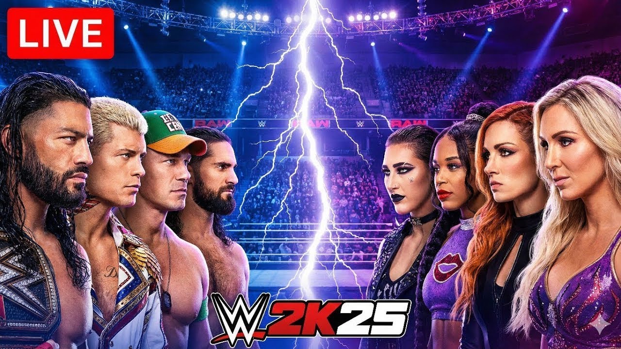 JOHN CENA  VS LIV MORGAN   | LIVE FIGHT WWE2K25 GAMEPL