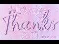 Hunkydory Moonstone Combo Big Words Watercolour Illusion &#39;Thanks&#39; Card