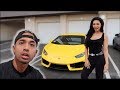 My Girlfriend & Family REACT to my new Lamborghini!