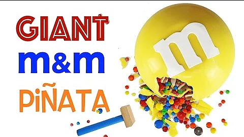 GIANT m&m Candy Piñata | How to Make a No Bake m&m's SMASH Cake