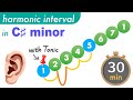 Harmonic Interval in C# Minor with Tonic — level 1 (2025 Music Ear Training)