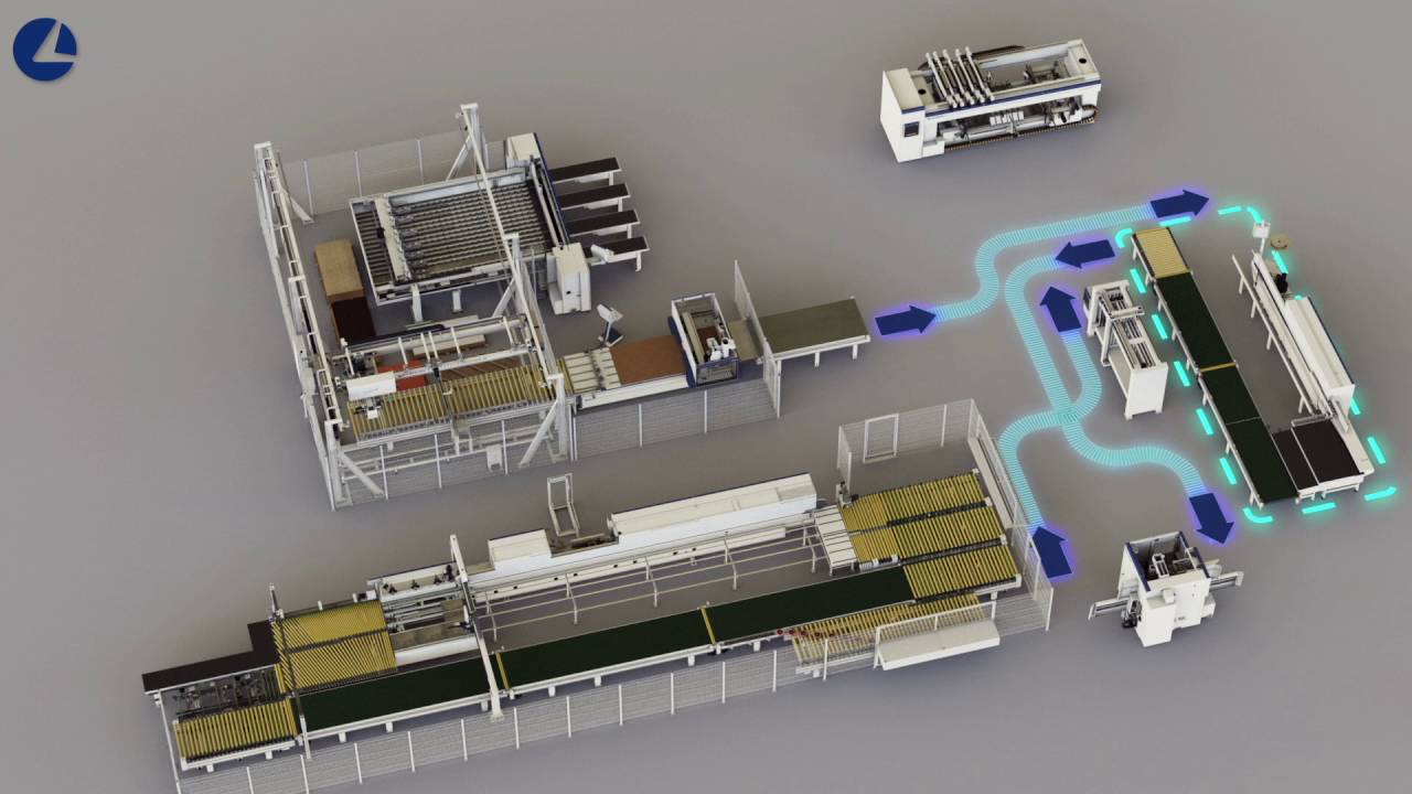 SCM Group Engineering - Cabinet processing batch one Flexibility - YouTube