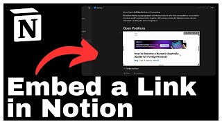 How to Embed a Link in Notion