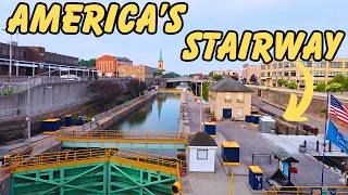 видео: Локпорт, штат Нью-Йорк: Пять шлюзов на канале Эри картинка: Локпорт, штат Нью-Йорк: Пять шлюзов на канале Эри