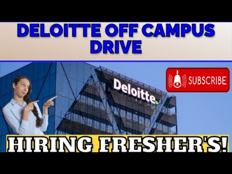 Deloitte Off Campus Jobs 2025 : Hiring for Freshers as Support Engineer ...