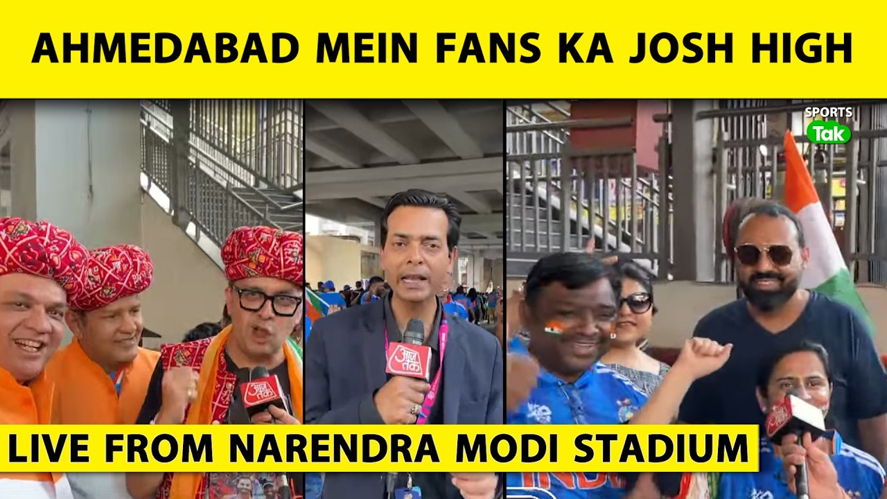 🔴LIVE FROM AHMEDABAD:FINAL BEFORE FINAL, IND VS SA KE LIYE TAIYAAR AHMEDABAD KA CROWD, COME ON INDIA