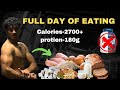 Full day of eating for lean bulkmuscle gain  2700 calories  180gm protein