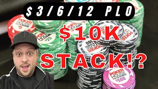 $10K BUY-IN FOR WILD $3/6/12 PLO LIVE STREAM @ Poker House Dallas | Poker Vlog EP 12