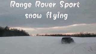 Range Rover Sport Snow Flying