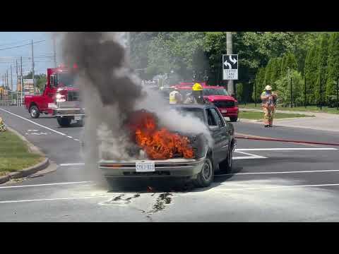 Car Fire Cobourg June 22, 2023