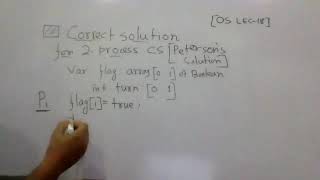 OS LEC-18(Solution of Critical section problem)