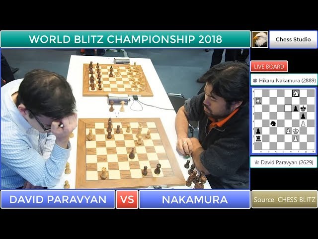 NAKAMURA VS DAVID PARAVYAN - BEAUTIFUL CHECKMATE!!! - WORLD BLITZ