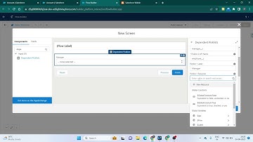 Dependent picklist in Salesforce flow | Input screen component in Screen Flow