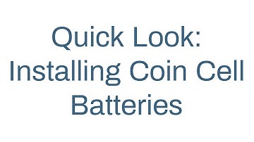 Quick Look - Installing Batteries in a Coin Cell Monnit Sensor