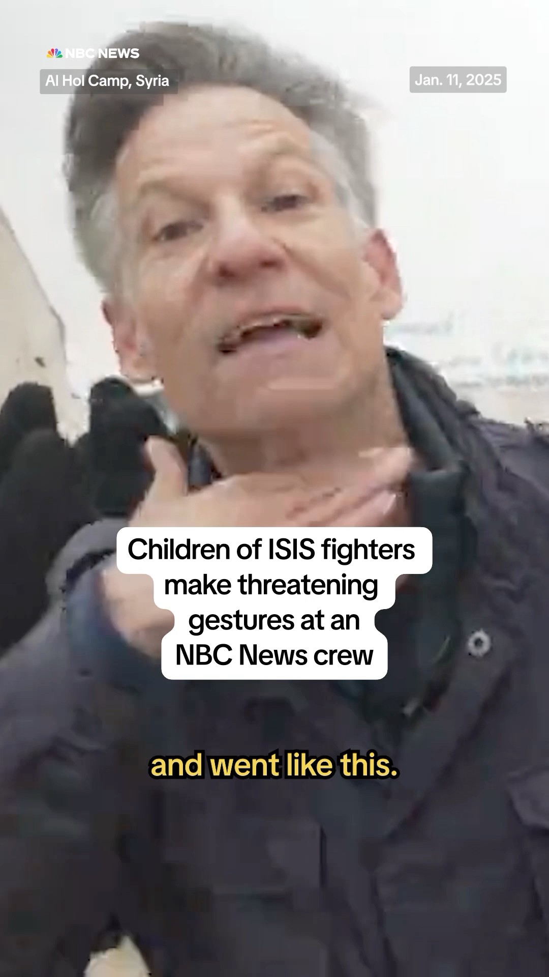 PART 3: Children of ISIS fighters make threatening gestures at an NBC News crew.