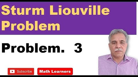 Sturm-Liouville problem. Problem 3