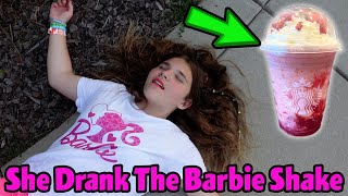 Don't Drink The Barbie Shake From Starbucks! They Turned Into Barbie Girls (skit)