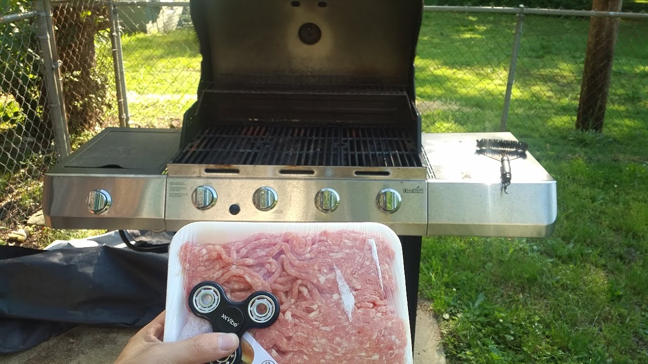 will a fidget spinner last being inside pork cooked on a grill over