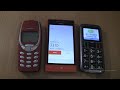 Incoming call &amp; Outgoing call at the Same time Fly Ezzy5+HTC+Nokia 3310 RED