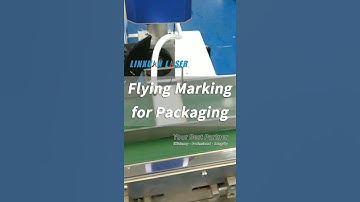 Online flying laser marking date on box for packaging industry