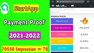 Startapp payment proof 2022 | Startapp earning proof | startapp self clicking | Earn With Technical