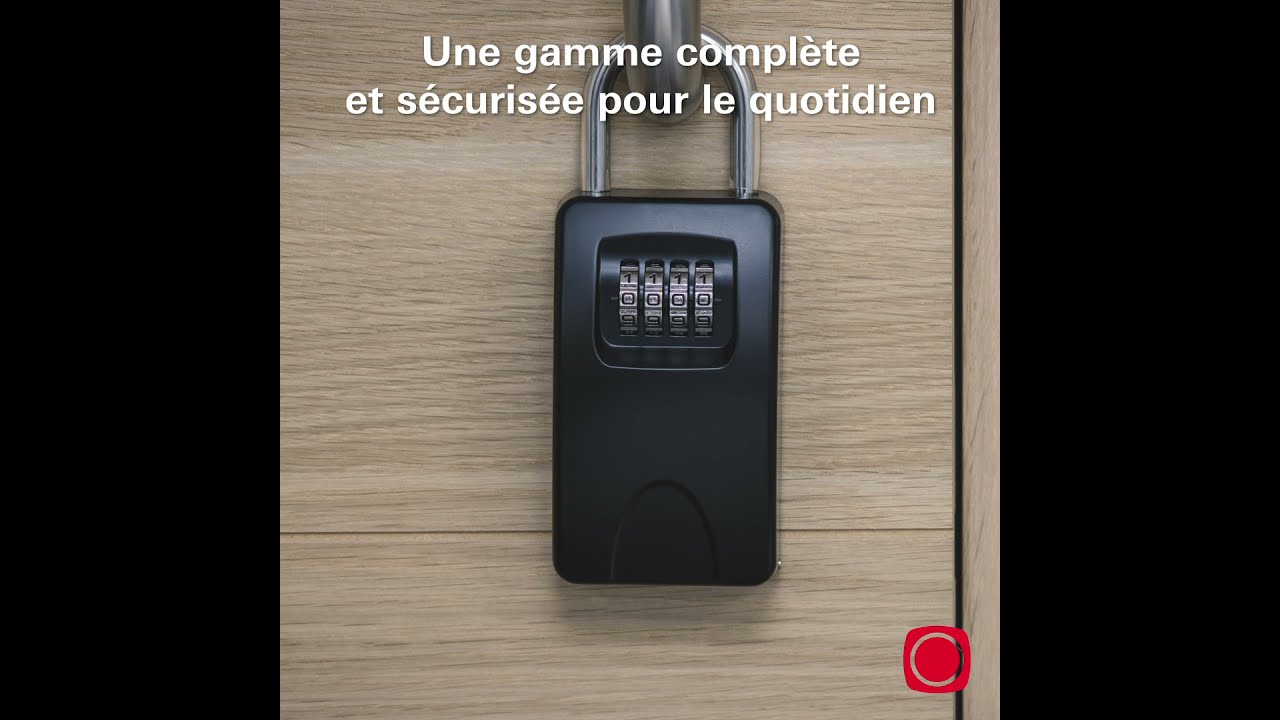Serrure à Combinaison Murale 4 Chiffres ABS étanche - Avec Clé De Secours - Neuf