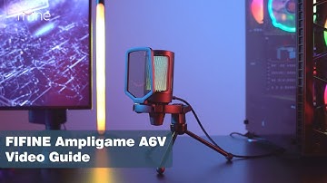 [Tutorial] of How to Setup the FIFINE Ampligame USB Condenser Microphone A6V on Windows, Mac, PS4/5.