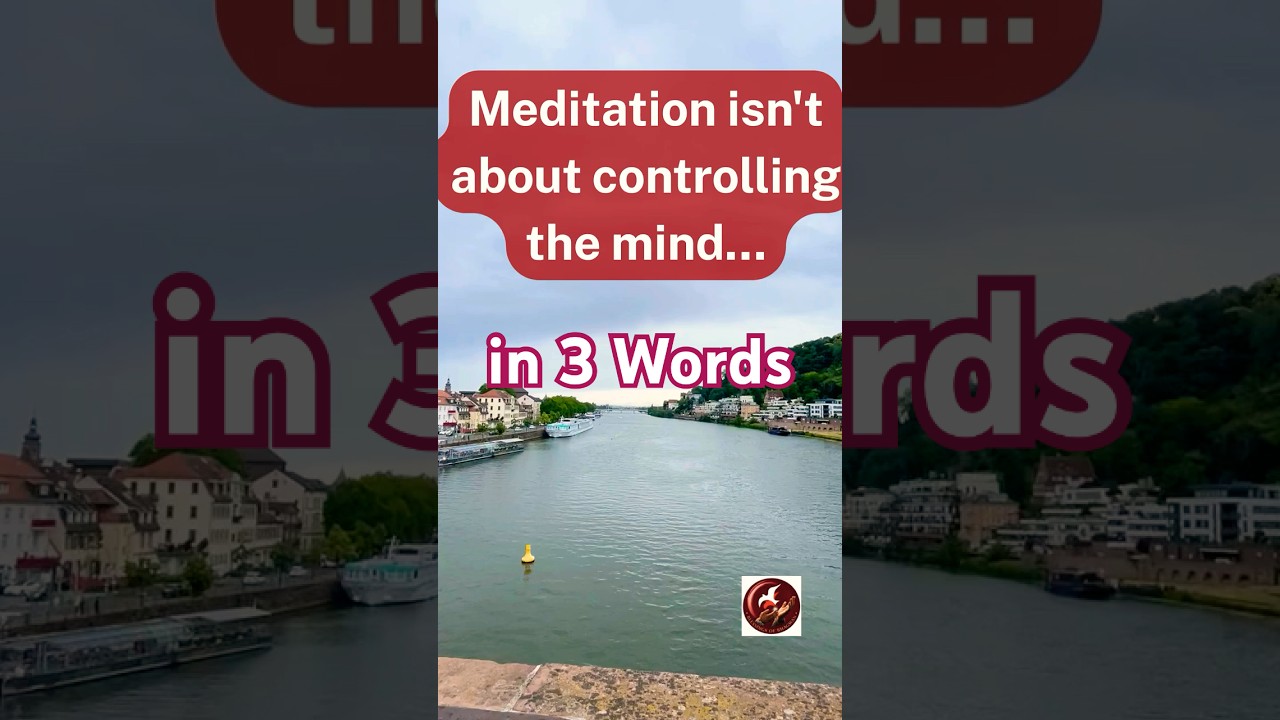Meditation in 3 Words (Inspired by Osho Bhagwan Rajneesh)