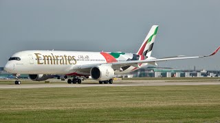 Manchester Airport Up Close Arrivals + Departures RWY 05/23 Summer Planespotting in 4K Part 1
