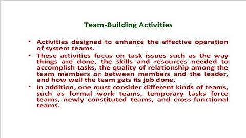 OD techniques-Team Building & Sensitivity Training