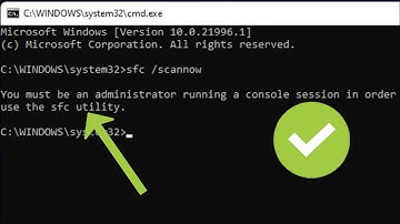 You Must Be An Administrator Running a Console Session in Order To Use The sfc utility - Fix